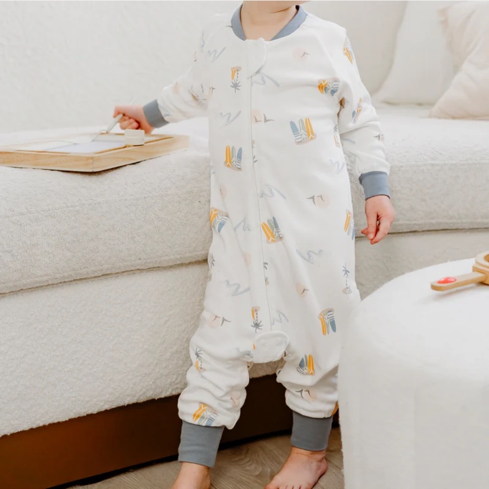 NEST DESIGNS Avocado Bamboo Long Sleeve Footed Sleep Bag | 1.0 TOG- 7/8 years